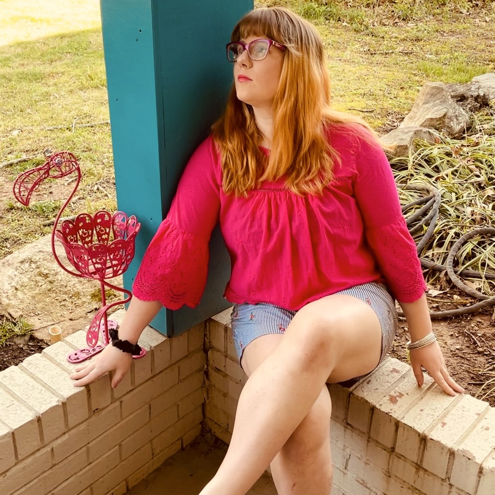 Romantic Hot Pink Peasant Blouse 💕